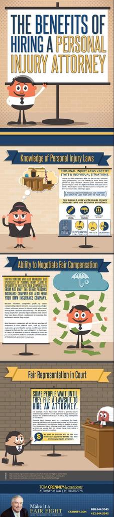 hiring a personal injury attorney infographic